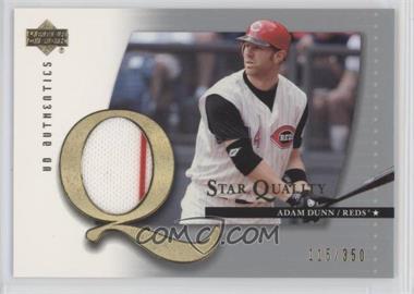 2003 Upper Deck Authentics - Star Quality Game-Used #SQ-AD - Adam Dunn /350