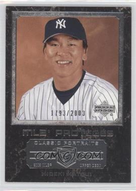2003 Upper Deck Classic Portraits - [Base] #146 - MLB Proteges - Hideki Matsui /2003