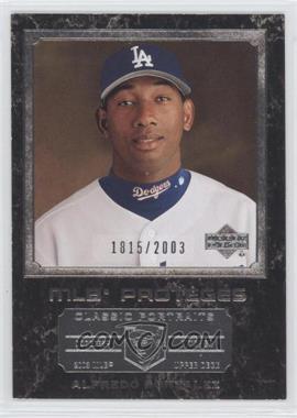 2003 Upper Deck Classic Portraits - [Base] #160 - MLB Proteges - Alfredo Gonzalez /2003