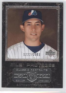 2003 Upper Deck Classic Portraits - [Base] #171 - MLB Proteges - Anthony Ferrari /2003