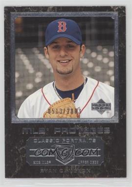 2003 Upper Deck Classic Portraits - [Base] #179 - MLB Proteges - Ryan Cameron /2003