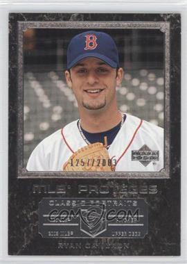 2003 Upper Deck Classic Portraits - [Base] #179 - MLB Proteges - Ryan Cameron /2003