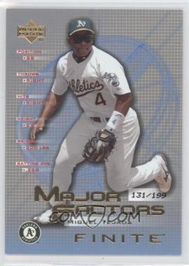 2003 Upper Deck Finite - [Base] - Gold #134 - Major Factors - Miguel Tejada /199