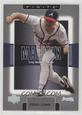 2003 Upper Deck Finite - [Base] #11 - Greg Maddux /1999