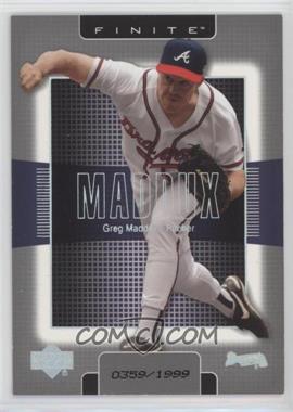 2003 Upper Deck Finite - [Base] #11 - Greg Maddux /1999