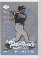 Major Factors - Todd Helton #/1,599