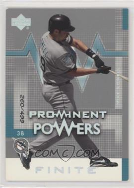 2003 Upper Deck Finite - [Base] #174 - Prominent Powers - Mike Lowell /499