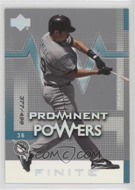 2003 Upper Deck Finite - [Base] #174 - Prominent Powers - Mike Lowell /499