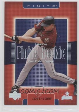 2003 Upper Deck Finite - [Base] #217 - Level One - Colin Porter /1299