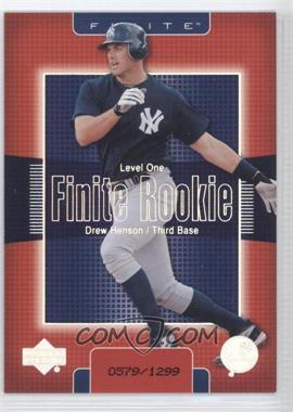 2003 Upper Deck Finite - [Base] #300 - Level One - Drew Henson /1299