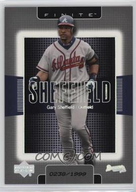 2003 Upper Deck Finite - [Base] #9 - Gary Sheffield /1999