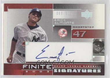 2003 Upper Deck Finite - Finite Signatures #FS-EA - Erick Almonte /355