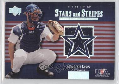 2003 Upper Deck Finite - Stars and Stripes Jerseys #USA-J11 - Mike Nickeas