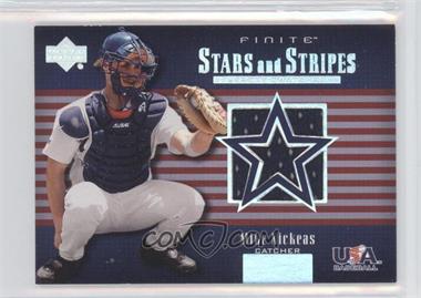 2003 Upper Deck Finite - Stars and Stripes Jerseys #USA-J11 - Mike Nickeas