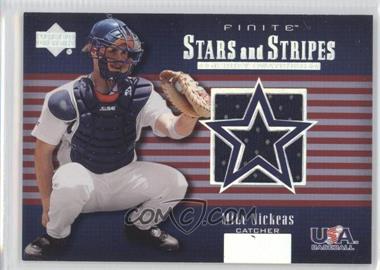 2003 Upper Deck Finite - Stars and Stripes Jerseys #USA-J11 - Mike Nickeas