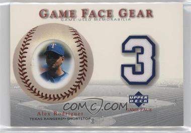 2003 Upper Deck Game Face - Gear #GG-AR - Alex Rodriguez