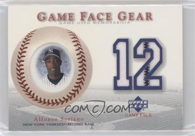 2003 Upper Deck Game Face - Gear #GG-AS - Alfonso Soriano