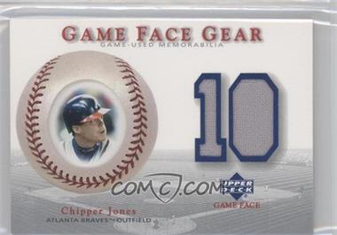 2003 Upper Deck Game Face - Gear #GG-CJ - Chipper Jones