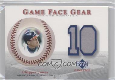 2003 Upper Deck Game Face - Gear #GG-CJ - Chipper Jones