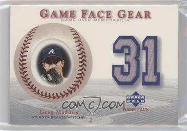 2003 Upper Deck Game Face - Gear #GG-GM2 - Greg Maddux