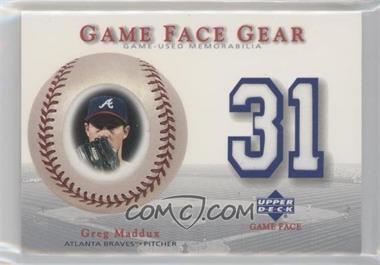 2003 Upper Deck Game Face - Gear #GG-GM2 - Greg Maddux
