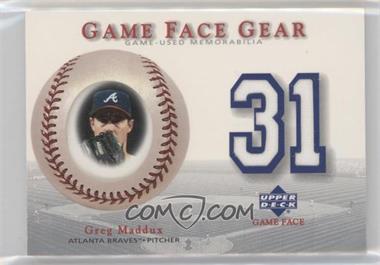 2003 Upper Deck Game Face - Gear #GG-GM2 - Greg Maddux