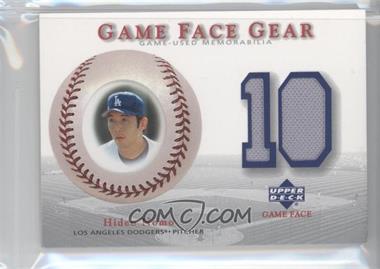 2003 Upper Deck Game Face - Gear #GG-HN - Hideo Nomo