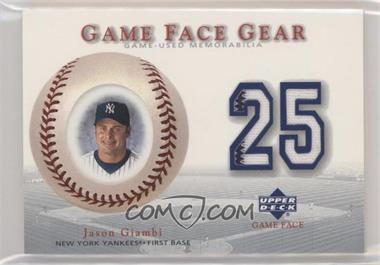 2003 Upper Deck Game Face - Gear #GG-JG - Jason Giambi