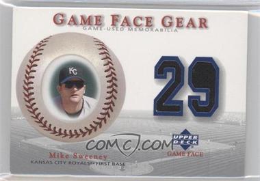 2003 Upper Deck Game Face - Gear #GG-MS - Mike Sweeney