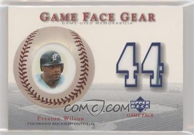 2003 Upper Deck Game Face - Gear #GG-PW - Preston Wilson