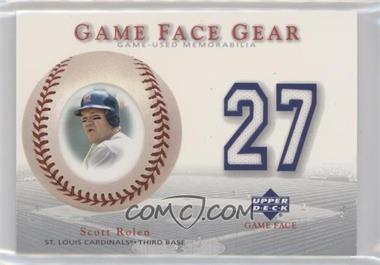 2003 Upper Deck Game Face - Gear #GG-SR - Scott Rolen