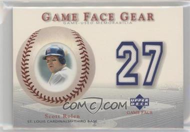 2003 Upper Deck Game Face - Gear #GG-SR - Scott Rolen