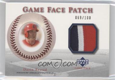 2003 Upper Deck Game Face - Patch #GP-DE2 - Darin Erstad /100