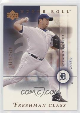 2003 Upper Deck Honor Roll - [Base] #159 - Freshman Class - Jorge Cordova /2500