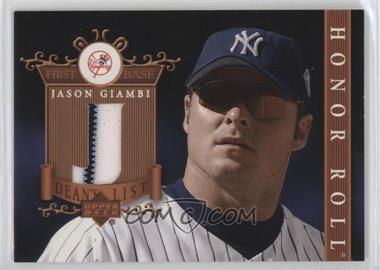 2003 Upper Deck Honor Roll - Dean's List #DL-JG - Jason Giambi