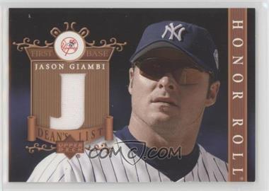 2003 Upper Deck Honor Roll - Dean's List #DL-JG - Jason Giambi