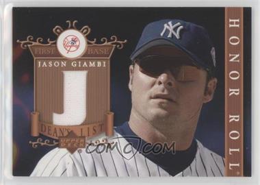 2003 Upper Deck Honor Roll - Dean's List #DL-JG - Jason Giambi