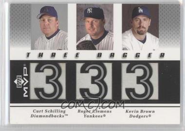 2003 Upper Deck MVP - Three Bagger #BG-SCB - Curt Schilling, Roger Clemens, Kevin Brown