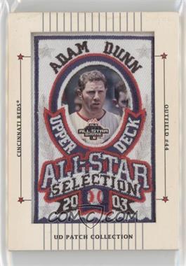 2003 Upper Deck Patch Collection - [Base] #132 - All-Star Selection - Adam Dunn