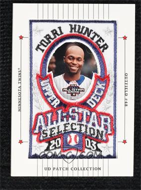 2003 Upper Deck Patch Collection - [Base] #135 - All-Star Selection - Torii Hunter