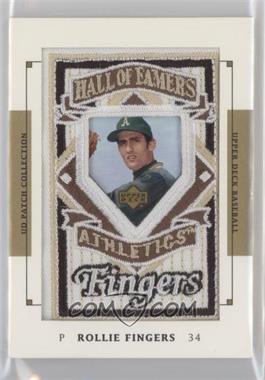 2003 Upper Deck Patch Collection - [Base] #140 - Hall of Famers - Rollie Fingers
