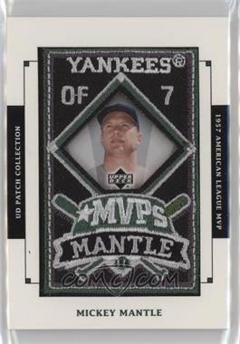 2003 Upper Deck Patch Collection - MVPs Patches #MVP-8 - Mickey Mantle