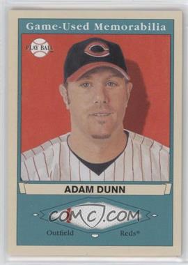 2003 Upper Deck Play Ball - Game-Used Memorabilia Tier 1 #PB-AD1 - Adam Dunn