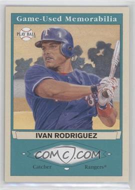 2003 Upper Deck Play Ball - Game-Used Memorabilia Tier 1 #PB-IR1 - Ivan Rodriguez