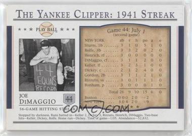 2003 Upper Deck Play Ball - The Yankee Clipper: 1941 Streak #S-44 - Joe DiMaggio