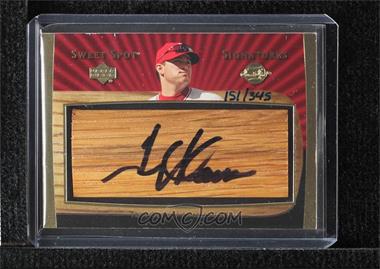 2003 Upper Deck Sweet Spot - Signatures Barrel #AU-TR - Troy Glaus /345