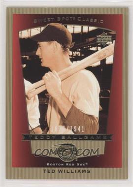 2003 Upper Deck Sweet Spot Classic - [Base] #107.1 - Teddy Ballgame - Ted Williams (Two Bats) /1941