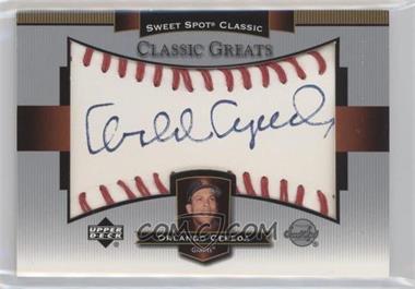 2003 Upper Deck Sweet Spot Classic - Classic Greats Autographs #CG-OC - Orlando Cepeda