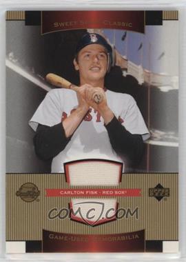 2003 Upper Deck Sweet Spot Classic - Game-Used Memorabilia #SJ-CF - Carlton Fisk