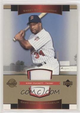 2003 Upper Deck Sweet Spot Classic - Game-Used Memorabilia #SJ-KP - Kirby Puckett